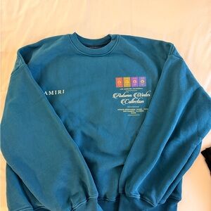 AMIRI Teal/green Crewneck Sweater